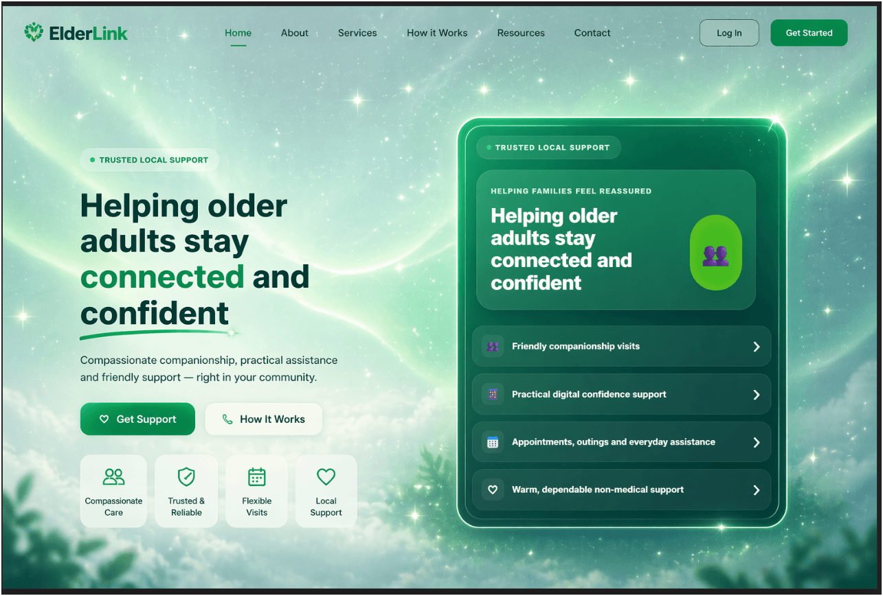 ElderLink — community support platform reference build